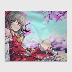 Плед флисовый Touhou Project Рейму Cute, цвет: 3D-велсофт