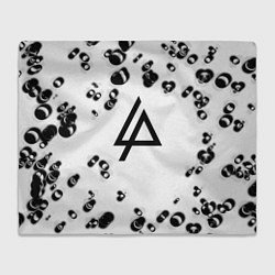 Плед флисовый Linkin park краски текстура, цвет: 3D-велсофт
