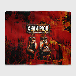 Плед флисовый Champion boxing, цвет: 3D-велсофт