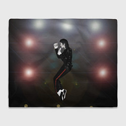 Плед флисовый Michael Jackson в прыжке, цвет: 3D-велсофт