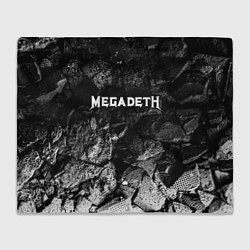 Плед флисовый Megadeth black graphite, цвет: 3D-велсофт