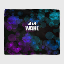 Плед флисовый Alan wake текстура, цвет: 3D-велсофт