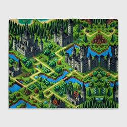 Плед флисовый Heroes of Might and Magic - pixel map, цвет: 3D-велсофт