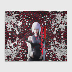 Плед флисовый Lucyna Kushinada - Cyberpunk: Edgerunners, цвет: 3D-велсофт
