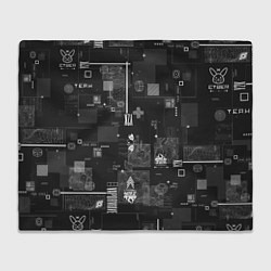 Плед флисовый Y2k aesthetics print, цвет: 3D-велсофт