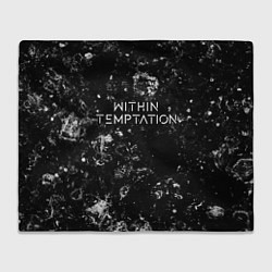 Плед флисовый Within Temptation black ice, цвет: 3D-велсофт