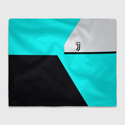 Плед флисовый Juventus sport geometry fc, цвет: 3D-велсофт
