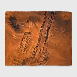 Плед флисовый Каналы на Марсе - star dust, цвет: 3D-велсофт