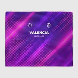 Плед флисовый Valencia legendary sport grunge, цвет: 3D-велсофт