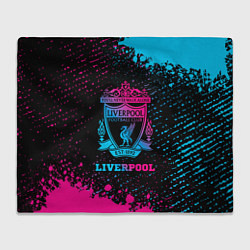 Плед флисовый Liverpool - neon gradient, цвет: 3D-велсофт
