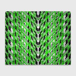 Плед флисовый Зелёная техно броня, цвет: 3D-велсофт