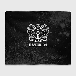 Плед флисовый Bayer 04 sport на темном фоне, цвет: 3D-велсофт
