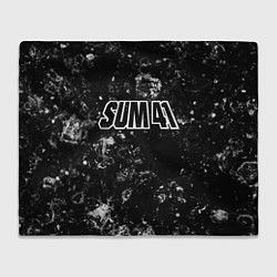 Плед флисовый Sum41 black ice, цвет: 3D-велсофт