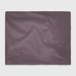 Плед флисовый Треугольные полосы пыльно-розовый, цвет: 3D-велсофт