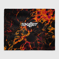 Плед флисовый Skillet red lava, цвет: 3D-велсофт