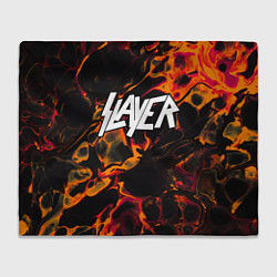 Плед флисовый Slayer red lava, цвет: 3D-велсофт