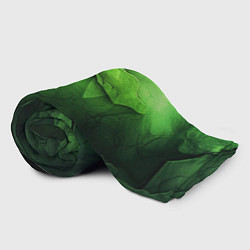 Плед флисовый Зеленая яркая абстрактная текстура, цвет: 3D-велсофт — фото 2