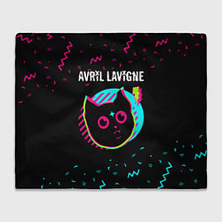 Плед флисовый Avril Lavigne - rock star cat, цвет: 3D-велсофт