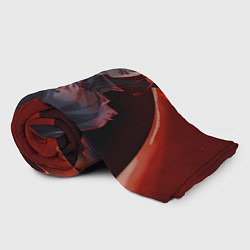 Плед флисовый Genshin Impact Арлекино red, цвет: 3D-велсофт — фото 2