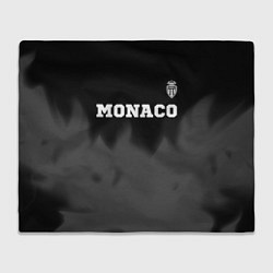 Плед флисовый Monaco sport на темном фоне посередине, цвет: 3D-велсофт