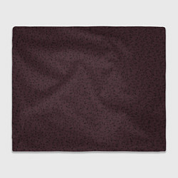 Плед флисовый Тёмный бордовый в мелкий рисунок, цвет: 3D-велсофт