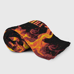 Плед флисовый Карина - имя в огне, цвет: 3D-велсофт — фото 2