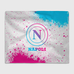 Плед флисовый Napoli neon gradient style, цвет: 3D-велсофт