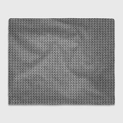 Плед флисовый Чёрно-белый текстурированный полосы, цвет: 3D-велсофт