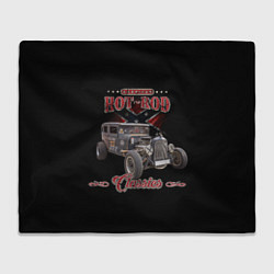 Плед флисовый Классический хот-род в rat стиле, цвет: 3D-велсофт