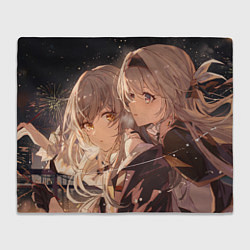 Плед флисовый Honkai Star Rail Firefly Stelle, цвет: 3D-велсофт
