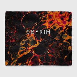 Плед флисовый Skyrim red lava, цвет: 3D-велсофт