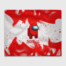Плед флисовый Амонг ас красный огонь, цвет: 3D-велсофт