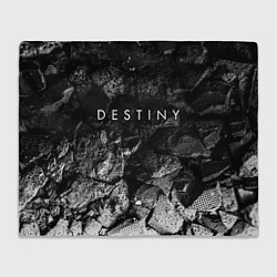 Плед флисовый Destiny black graphite, цвет: 3D-велсофт