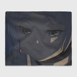 Плед флисовый Frieren Face, цвет: 3D-велсофт