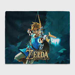 Плед флисовый Zelda - Link, цвет: 3D-велсофт