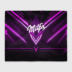 Плед флисовый Милфа прикольная надпись, цвет: 3D-велсофт