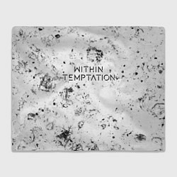 Плед флисовый Within Temptation dirty ice, цвет: 3D-велсофт