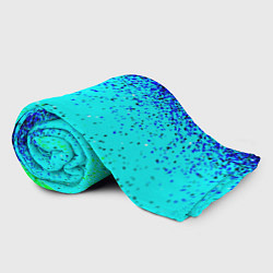 Плед флисовый Пикселизация неоновых цветов, цвет: 3D-велсофт — фото 2