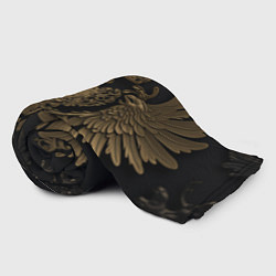 Плед флисовый Золотые крылья с узорами, цвет: 3D-велсофт — фото 2