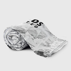 Плед флисовый Leeds United white graphite, цвет: 3D-велсофт — фото 2