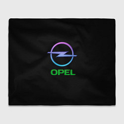 Плед флисовый Opel auto neon, цвет: 3D-велсофт