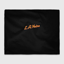 Плед флисовый L A Noire, цвет: 3D-велсофт