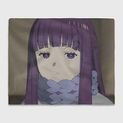 Плед флисовый Fern Sad Face, цвет: 3D-велсофт