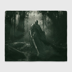Плед флисовый Рыцарь из Dark Souls, цвет: 3D-велсофт