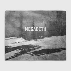 Плед флисовый Megadeth - grey gradient посередине, цвет: 3D-велсофт