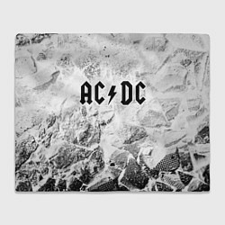 Плед флисовый AC DC white graphite, цвет: 3D-велсофт