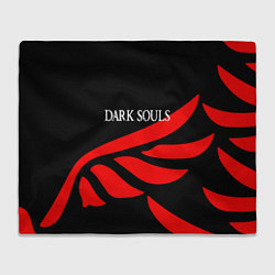 Плед флисовый Dark souls game wings, цвет: 3D-велсофт