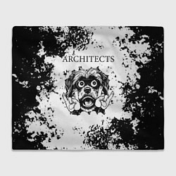 Плед флисовый Architects - рок пес, цвет: 3D-велсофт