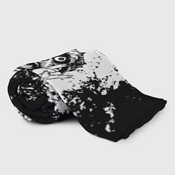 Плед флисовый Children of Bodom - рок пес, цвет: 3D-велсофт — фото 2