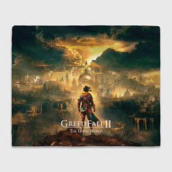 Плед флисовый Герой Greedfall 2 the dying world, цвет: 3D-велсофт